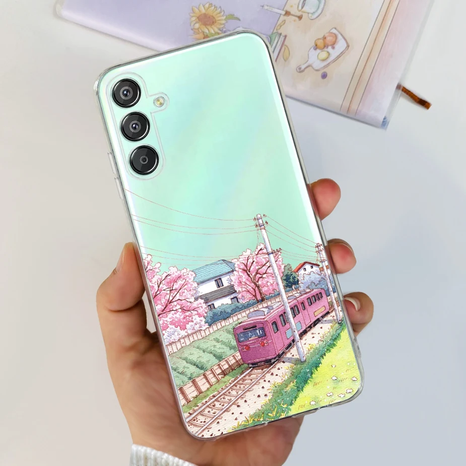 New Fashion Painted Clear Silicone Soft TPU Phone Case Bumper