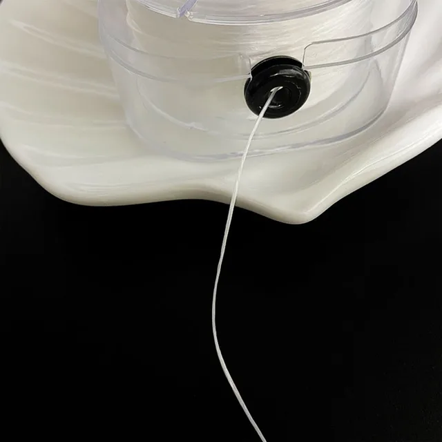 Filo Elastico Per Bracciali JZZJ - Poliestere 0.8 Mm, 100 M Trasparente, Per Perle E Gioielli