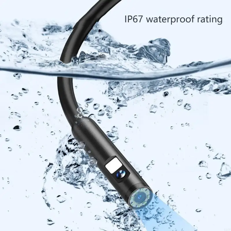어둡고 제한된 위치 X37F를 위한 조정 가능한 LED 조명을 갖춘 전문가용 8MM 직경 산업용 내시경