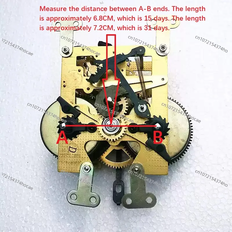 Description Picture 4 of itemOld Style Mechanical Clock Maintenance Accessories, Floor/seat/wall Mounted Winding Movement Assembly