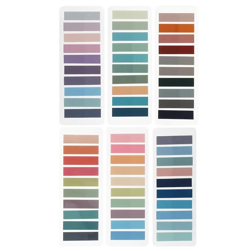 

1200Pcs Self-adhesive Labels Book Flags Strip Index Tabs Markers Book Reading Page Markers