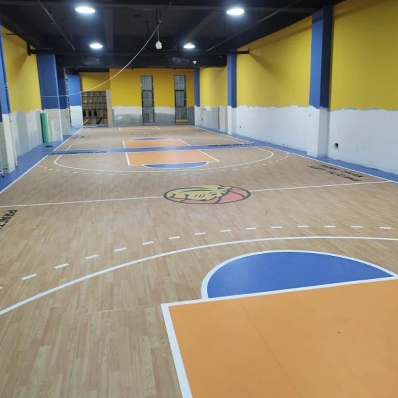

Beable Anti-Slip 4.5MM Thickness PVC Sports Flooring Indoor Wooden Grain Vinyl Basketball Court For School College Use
