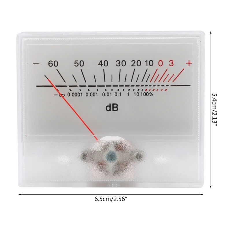 Professional VU Meter Portable DB Level Header Square Box VU Meter for DIY Audio 6