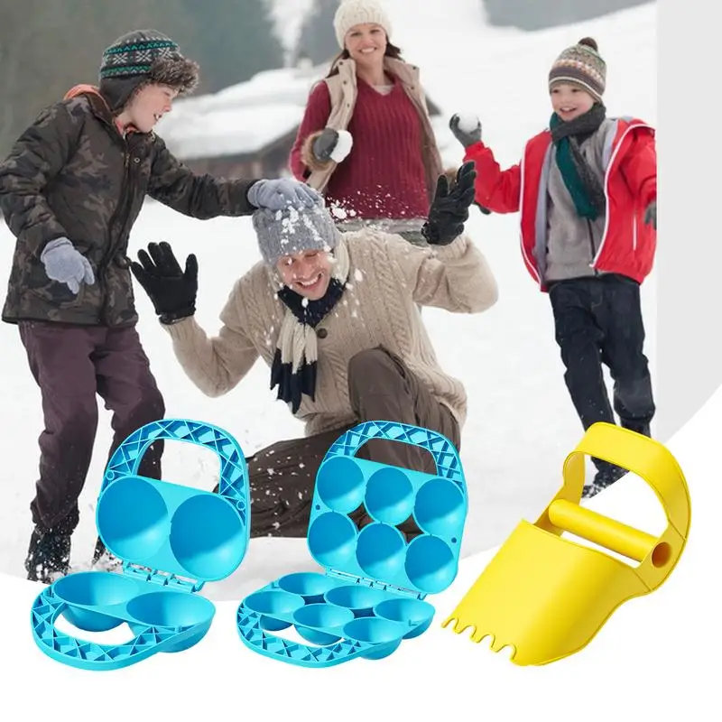 

Snow Ball Maker Funny Snow Ball Clip Ball Maker Snow Molds Playful Multifunctional Reusable Winter Snow Snow Play Toys For Boys