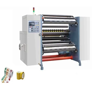เครื่องบันทึกเงินสดอัตโนมัติกระดาษความร้อนวอลล์เปเปอร์เครื่องตัดม้วนแนวตั้ง HDPE LDPE OPP Slitting Rewinding Machine 1