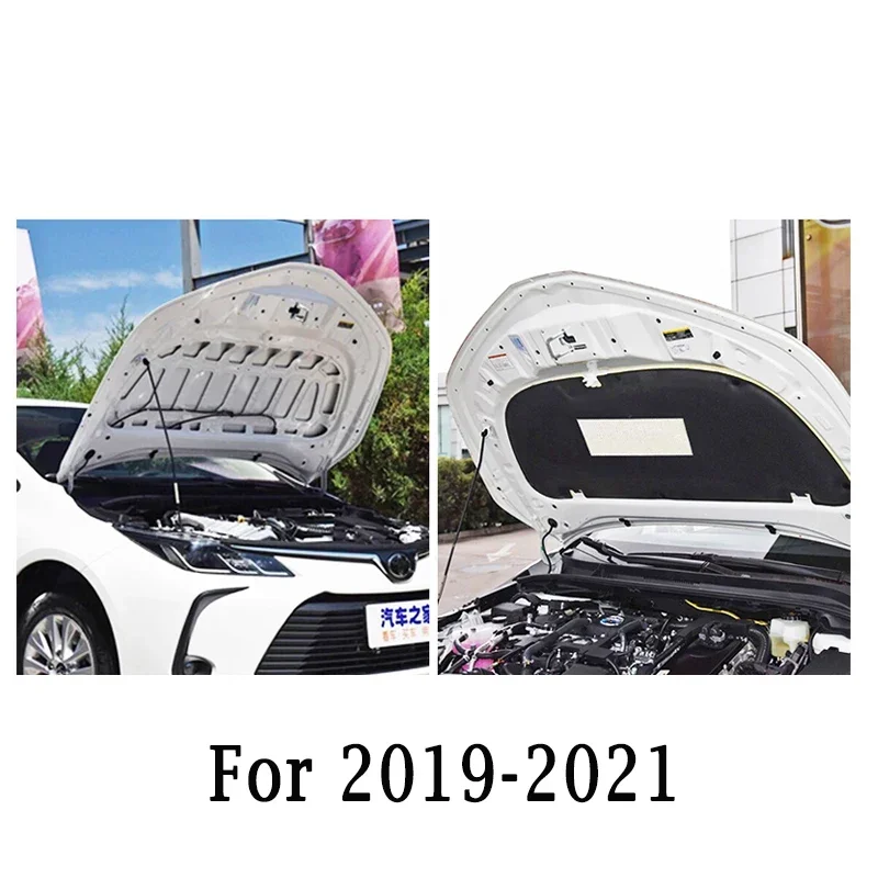 Front Hood Engine Sound Heat Insulation Cotton Pad Soundproof Mat Cover Foam For Toyota Corolla 2007-2013 2014 -