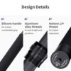 aMagisn 3M Invisible Selfie Stick , Carbon Fiber Extended Monopod 118" Long Pole for Gopro Max Insta360 X2 X3 X4 Accessories 4