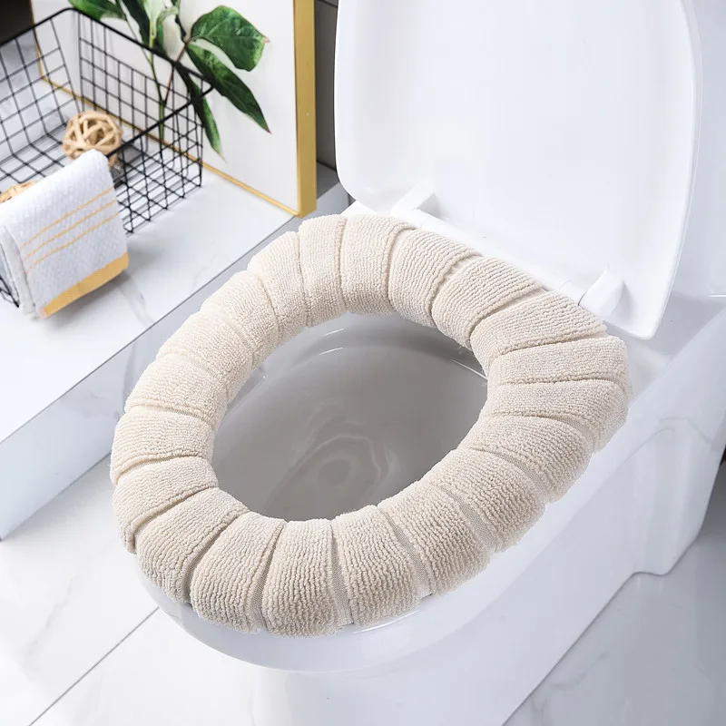 1 Pieces Toilet Seat Cover Household Products Plush Thickened Warm Winter Men'S And Women'S Bathroom Special 23 Undefined