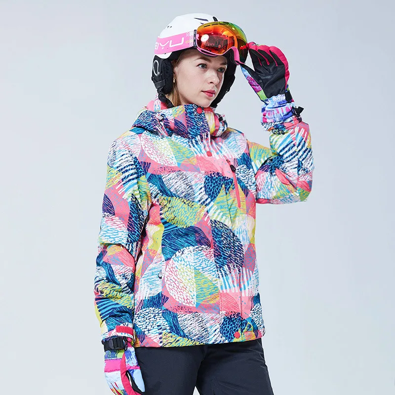 -30 Degree Winter Women Ski Jacket Snow Coat Waterproof Warm Skiing Coat Outdoor Sports Snowboarding Jacket Clothing Windproof