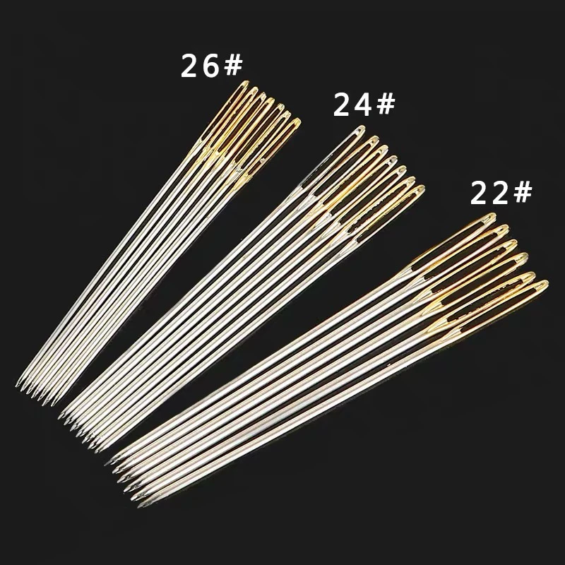 Description Picture 6 of item12/30pcs Sewing Needles Set Size 22 24 26 Numbers Cross Stitch Embroidery Needle for DIY Sewing Household Craft Needlework Tool