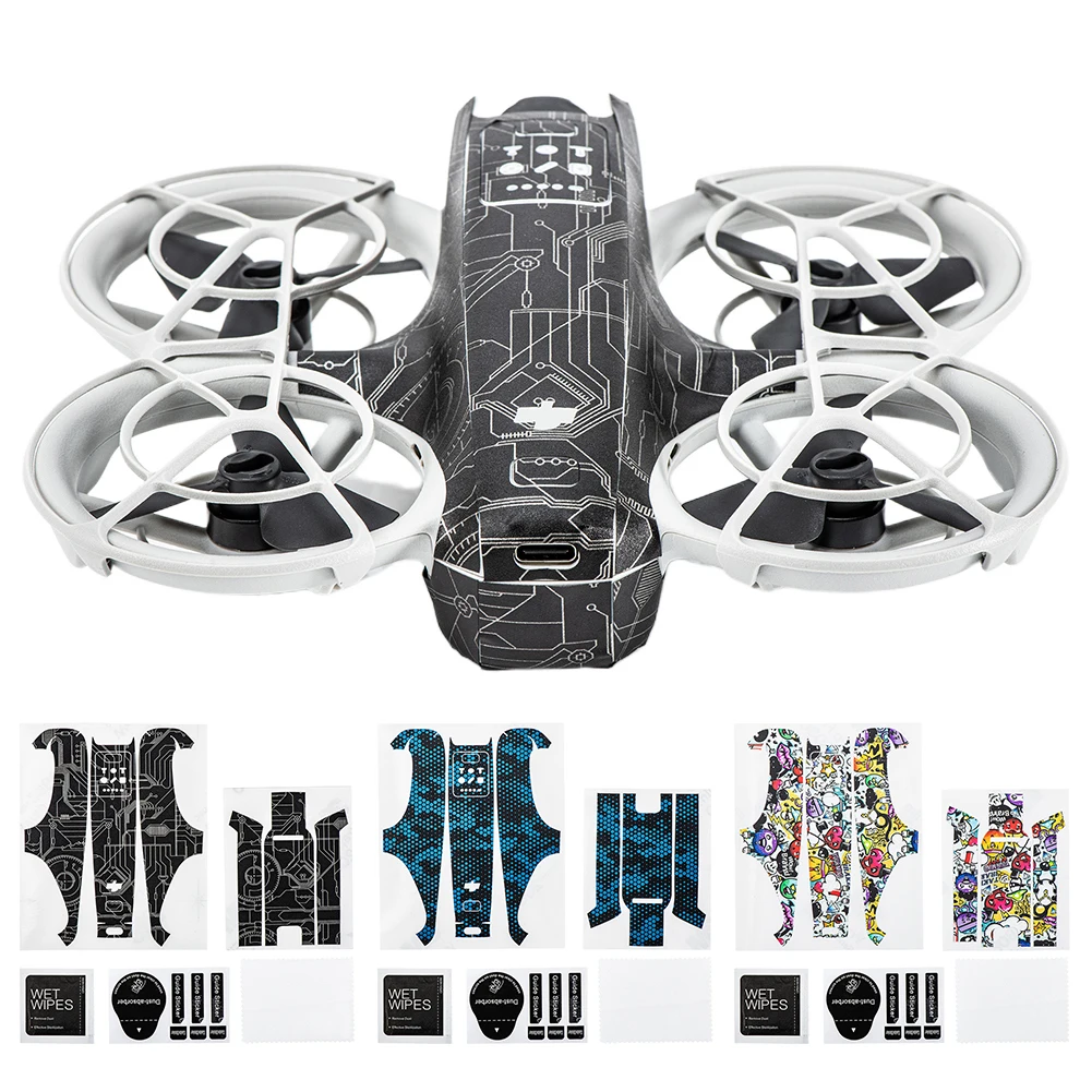 Vinyl Stickers Set for DJI Neo Colorful Decorative Sticker Combo DIY Anti-Scratch Cool Decal Skin Body Protective Film