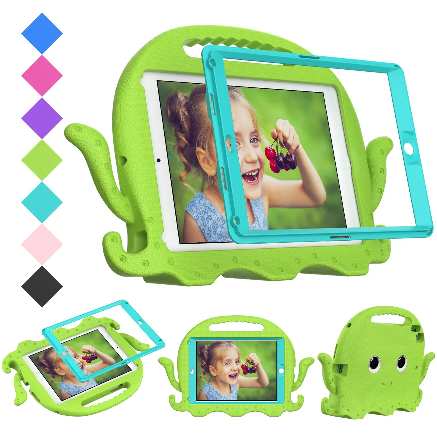 Eva para Ipad Air 10.9 2023 Mini Pro 11 9.7 10.22023 2023 2023 Polvo Crianças Tablet Capa Ipad 10th Case Gen Case