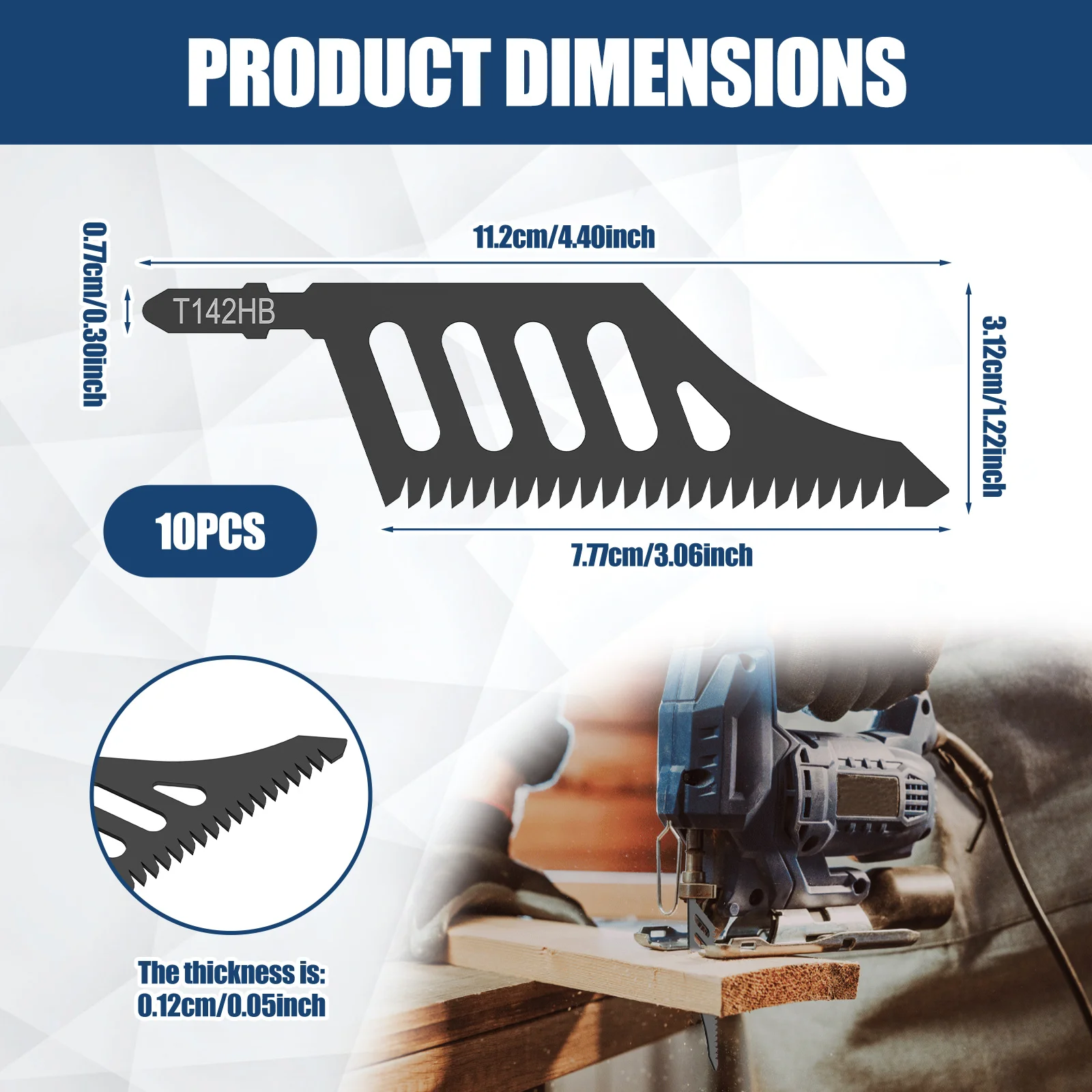 Heavy Duty Carbon Steel Jigsaw Blade for Wood Cutting