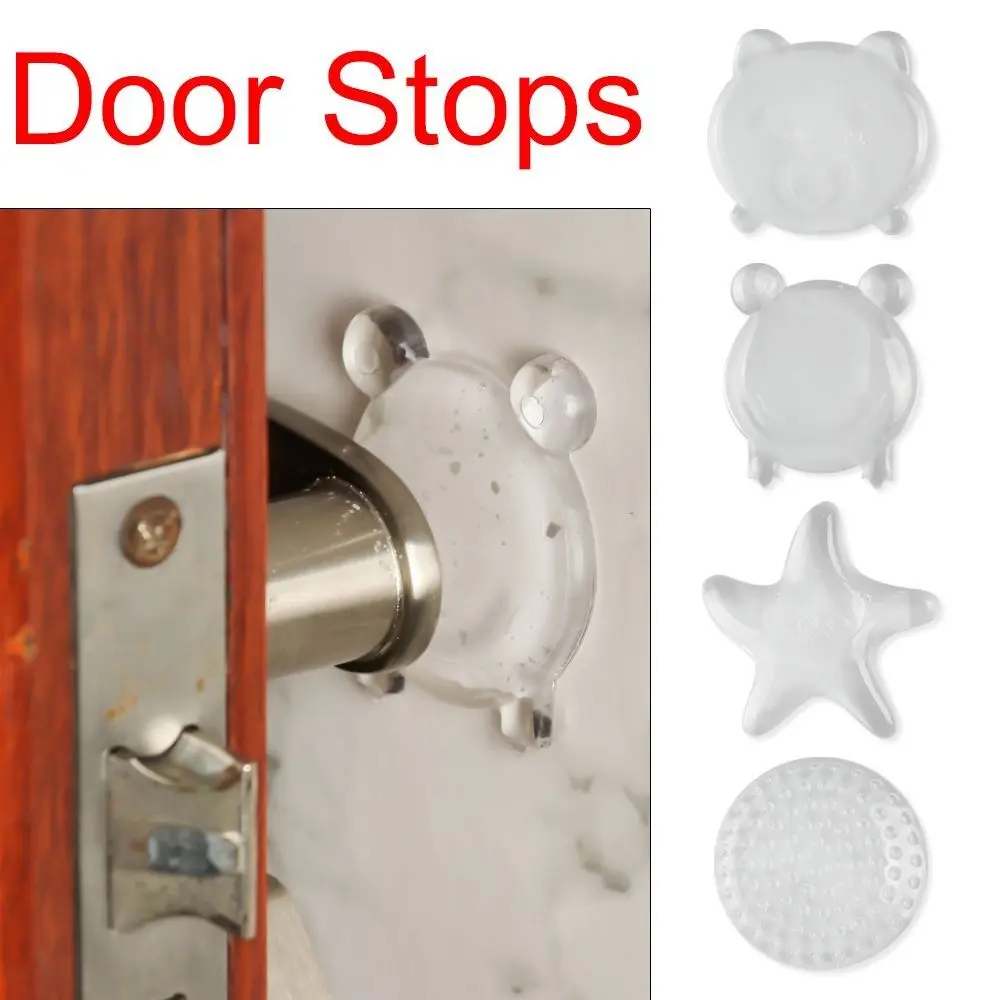 Rubber Shockproof Wall Transparent Protection stickers Silicone Door Stopper Door Stopper Bumpers Anti Collision pads
