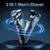 Sejoy 3D Rotary Electric Shaver for Men Advanced Dry Wet Pop-up Trimmer Rechargeable Perfect Fathers Day Gift for Dad, Husband 6