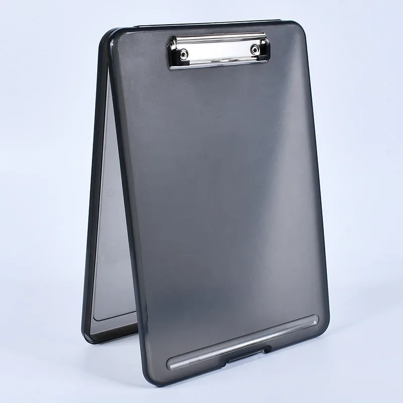1PC Plastic Storage Clipboard File Box Case Document File Folders Clipboard Writing Pad Stationery School Office Supplies