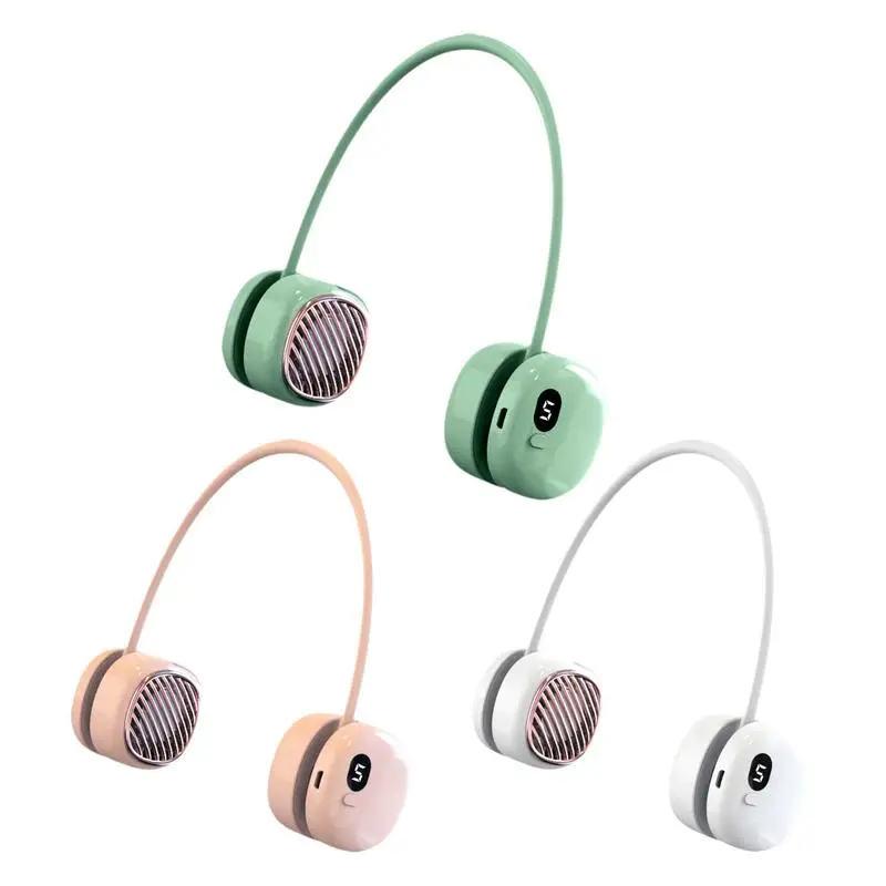 

Personal Fan Neck Portable Neck Cooler Mini Portable Conditioner Fan Rechargeable Hands-Free 5-Speed Fan For Travel