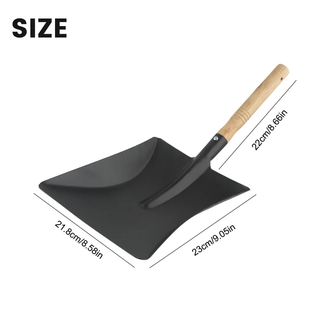 Multifunctional Shovel Chimney Shovel Fireplace Tool Steel Dustpan Ash Shovel Fireplace Cleaning Tool Gardening Tool 4