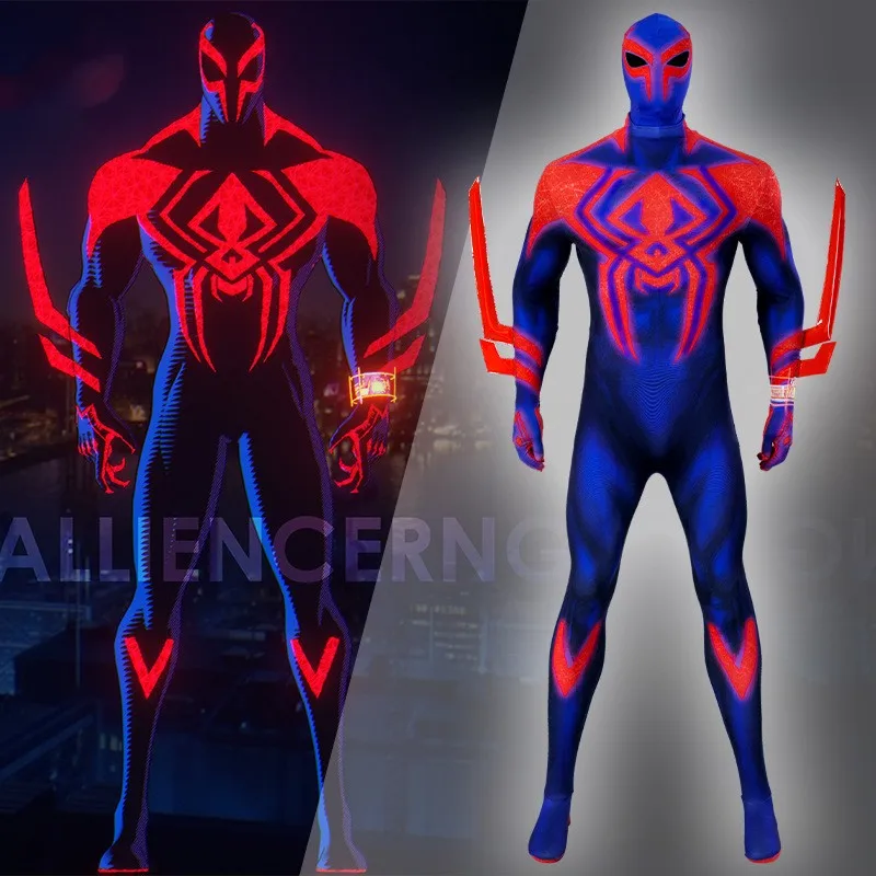 

Anime Universe Spider 2099 Cosplay Costume Role Super Hero Bodysuits Playing Jumpsuits Halloween Carnival Party Adult Men's Clot