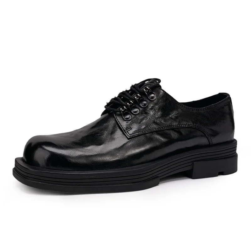 Business Men Shoes Cowhide  Autumn Winter Spring Dress Shoes High Quality Genuine Leather Shoes Men Luxury Designer Casual Shoes