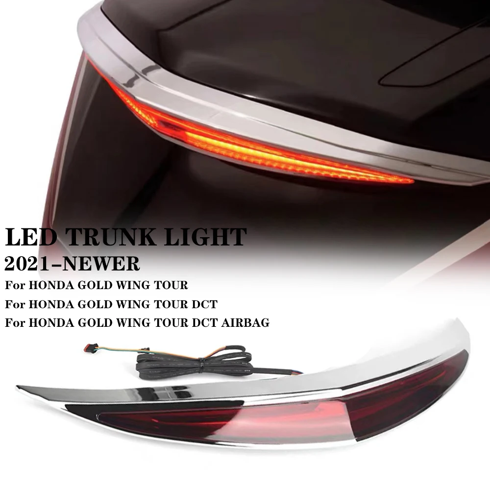 Motorcycle led lights motorcycle accessories Motorcycle top box LED trunk luggage lamp turn signal brake LED light for Honda Gold Wing GL1800 Tour DCT Airbag