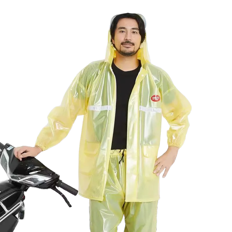 Regen Mantel Regenkleidung Transparent Wiederverwendbare