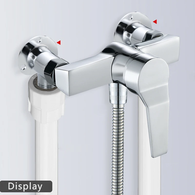 Hardware Accessories Wall Mounted Inlet&Outlet Adapter 1PC Brass Valve Free Water Way Concealed Faucet Shower System Connector kitchen faucet accessories shower hose connector