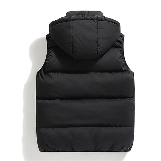 Veste en émail imperméable pour hommes, gilet épais, veste à capuche, gilet chaud, mode décontractée, automne, hiver 2