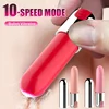 10-Speed Portable Bullet Vibrator USB Rechargeable Full Body Massager Imitation Lipstick Clitoris Climax Sexy Toys For Women 1