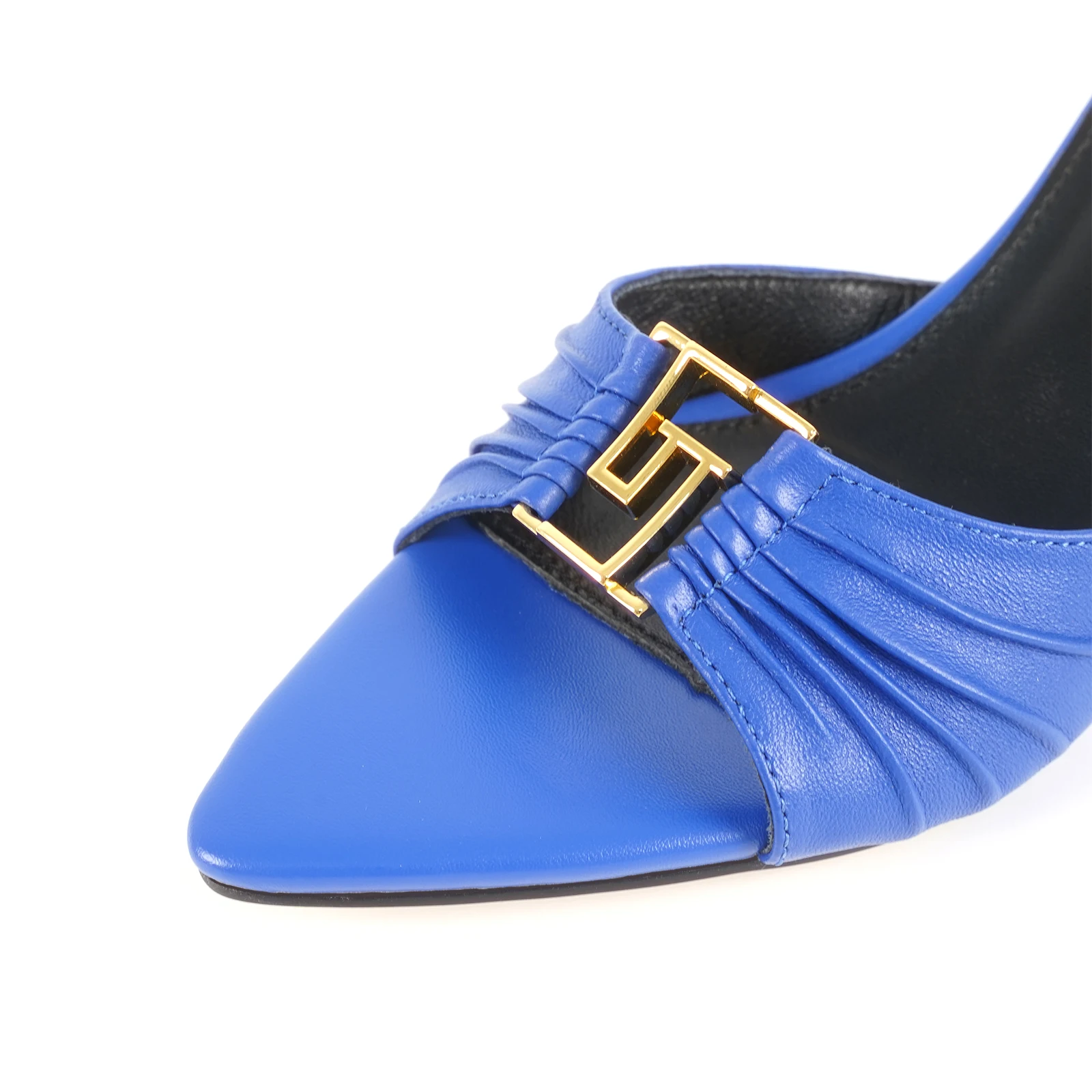Large size women's slippers 2024 summer new fashionable high heels luxurious leather party shoes 7cm women's high heels 6