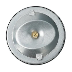 Durable Pipe Thermometers 0-120℃ 63mm Analog Clamp-on Heating Pipe Industrial Pipeline Measuring Round Stainless Steel