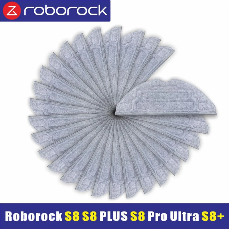 Antibakterieller Mopp Roborock S8 Pro Ultra / S8 Plus / S8 Roboterzubehör Waschbarer Lappen Staubsauger-Ersatzteile