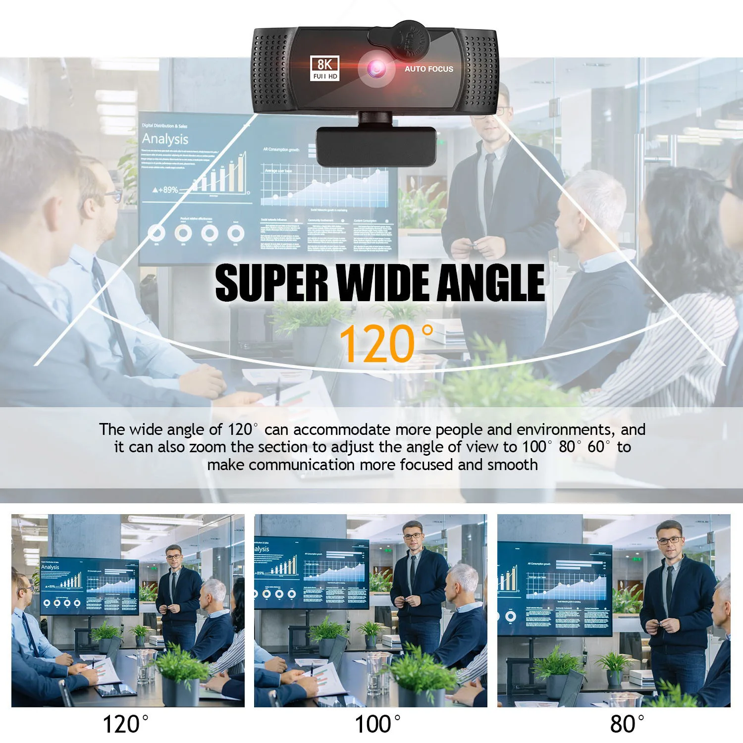 8K Webcam 60FPS 12M 2K 4K Auto Focus Noise-Cancelling Microphone WebCam PC Laptop Video YouTube pc webcam pc web camera computer camera