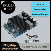 BDM8 Audio Amplifier Board  2022 300W+300W TPA3255 Bluetooth 5.3 Audio Amplifier DSP PC UI DC18-48V AUX input Volume Control 1