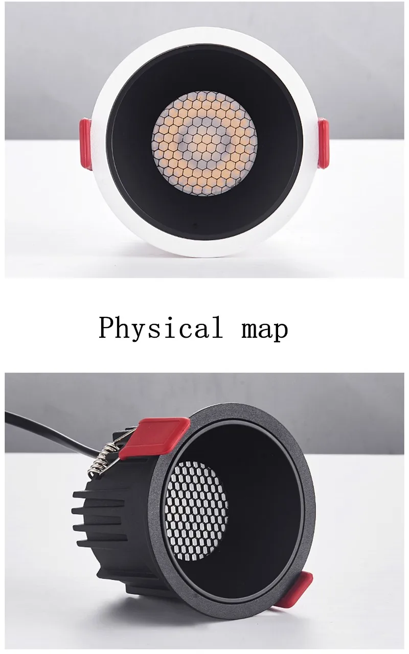 Round Frameless COB dimmable Recessed Downlight 7W/10W/15W18W/24W S31bfe319f67a4ea08a2671b055e36181C