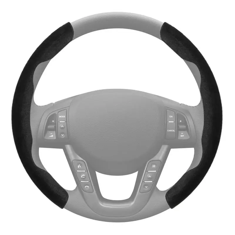 

Non-Slip Covers For Steering Wheel Sweat-Absorbent Snap-On Covers Universal For Steering Wheels Automotive Interior Trim