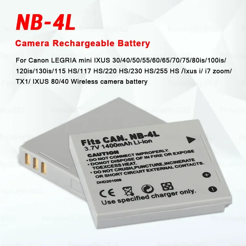 3.7V Battery For Canon IXY Digital 700, PowerShot SD110, PowerShot SD10, IXUS i, IXUS i5