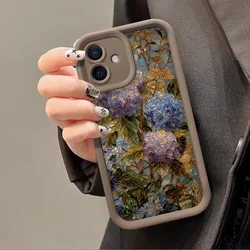 Creative Blue Hydrangea Floral Anti - Drop Silicone Phone Case - Google Pixel 10 Pro (JGKCX375J5)