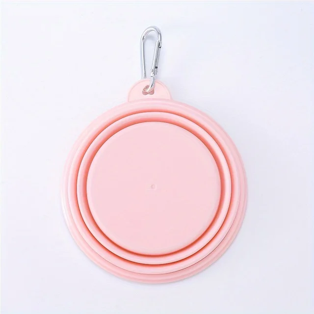 Pet Portable Foldable Bowl for Outdoor, Hanging Pet Drinking Water Feeding Silicone Bowl, Can be Used for Cats and Dogs 6