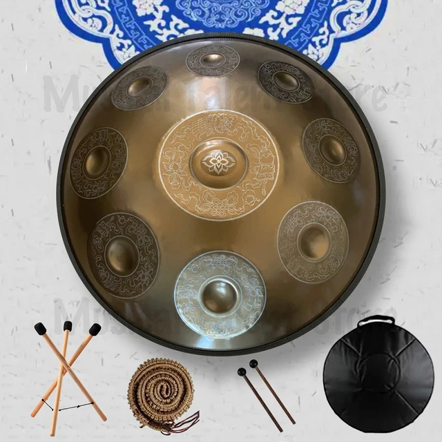 440Hz/432Hz Handpan Drum D Minor 9/10/12 Notes 22inch Steel Tongue Drum  Percussion Hand Drum Massive yoga Ethnic Instrument - AliExpress