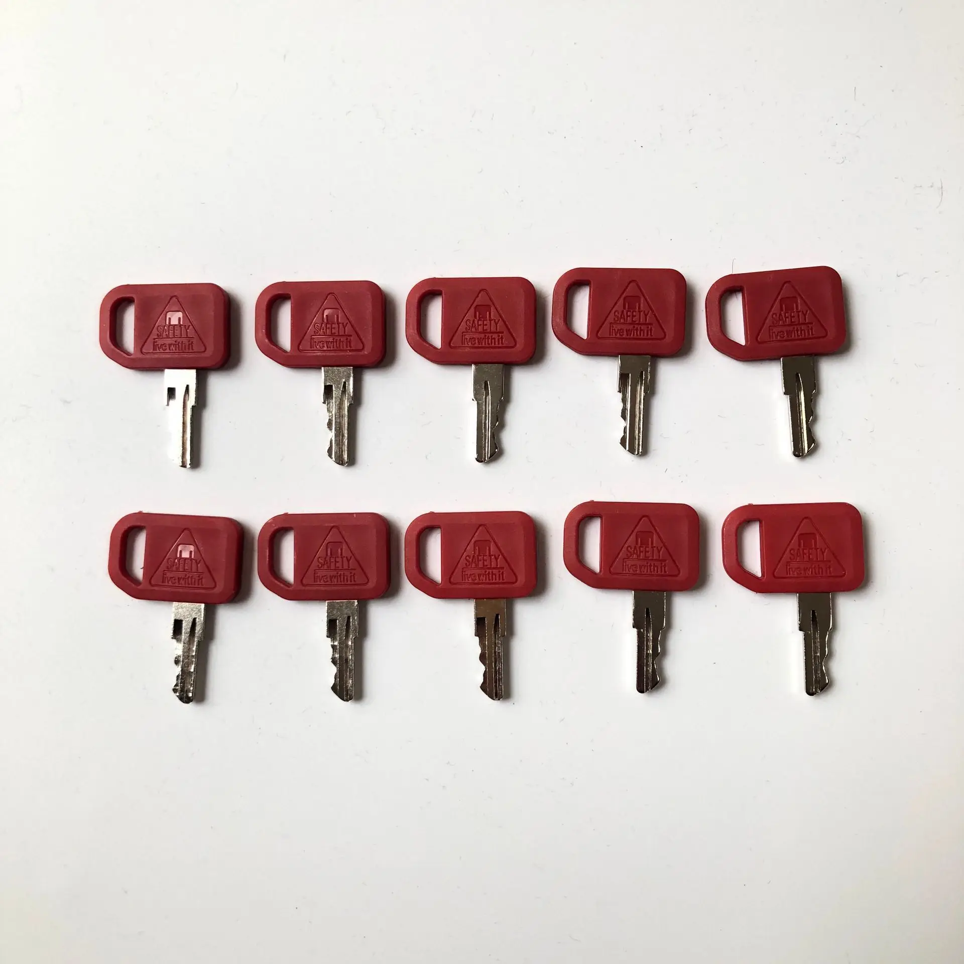 10Pcs Jdr Key Ar51481 At195302 Per John Deere Escavatore Grader Dozer Skid Steer 600 Caricatori