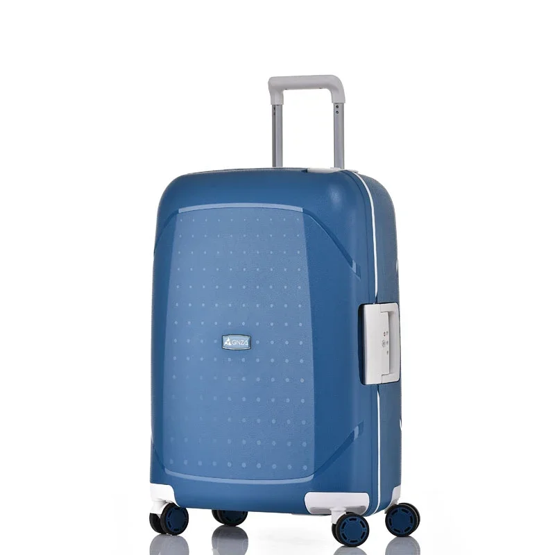 

Новый Дорожный чемодан PP Ultra-светильник, противоударный чемодан на колесиках, женский маленький 20-дюймовый бортовой ящик, модная переноска pn pull rod box для мужчин 24