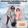 High Quality Arctic Velvet Sherpa Hood Ski Mask Adjustable 3 in 1 Warm Hood Warm Tool Thicken Neck Warm Hooded Men Women 3