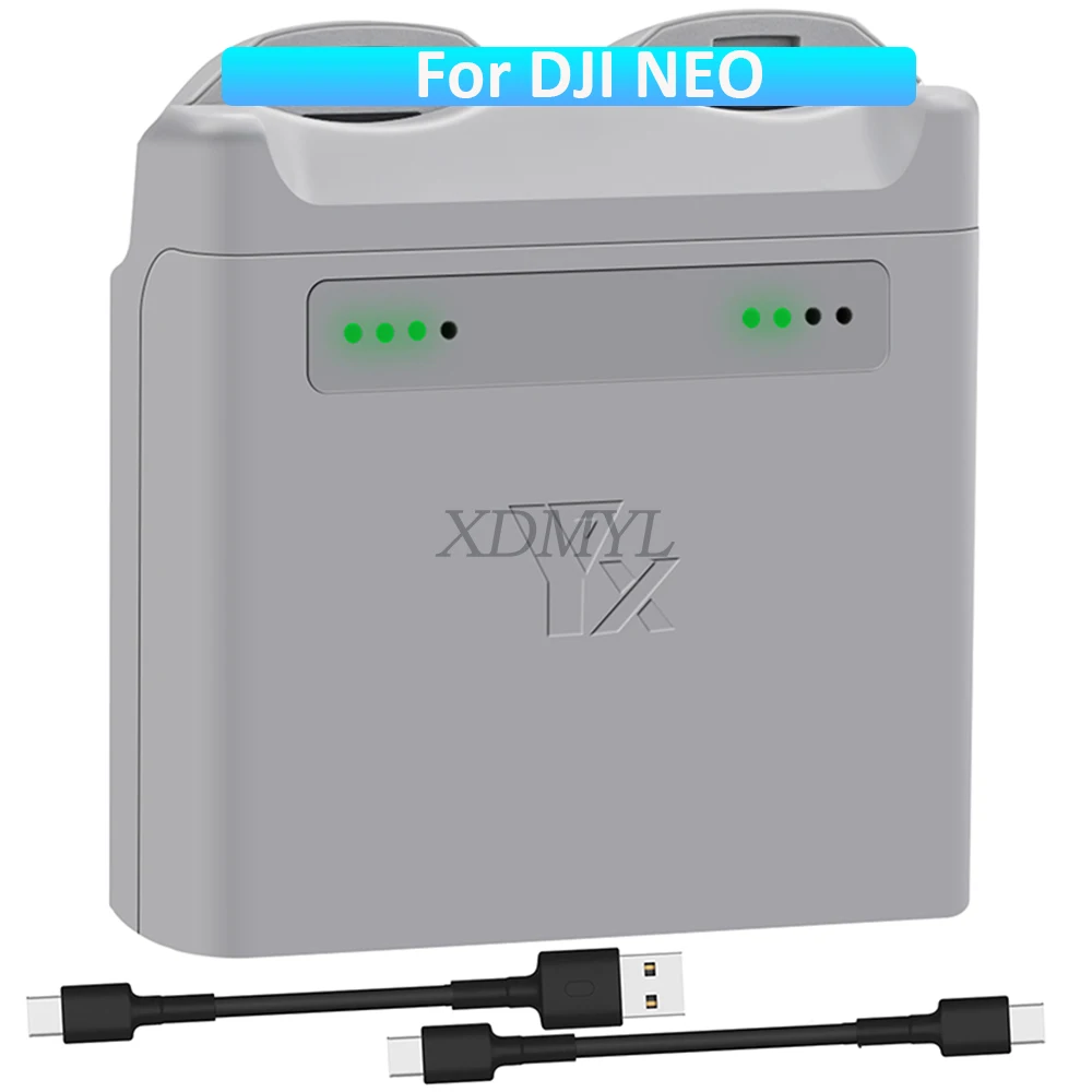 Fast Charging Hub for DJI NEO Battery Charger Two Way Butler USB Charging Two-Way Charging Hub Power Bank Drone Accessories