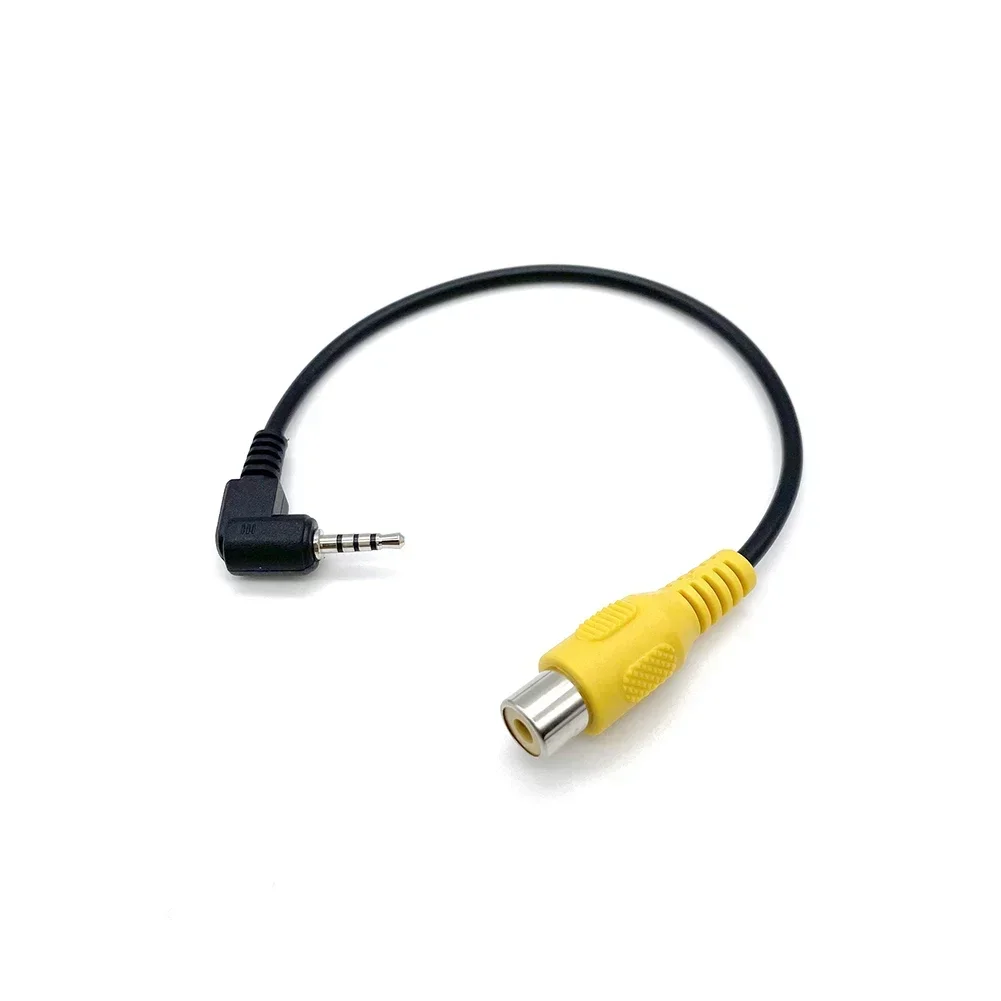 1개 자동차 AV 입력 변환기 RCA에서 2.5mm DC 단일 와이어 플러그 변환기 자동차 후방 카메라용 자동차 DVR용