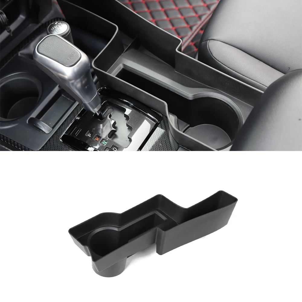 

Gear Shift Storage Box Organizer Phone Holder Tray for 4Runner 2010-2017 2018 2019 2020 2021 2022 Car Interior Accessories Black