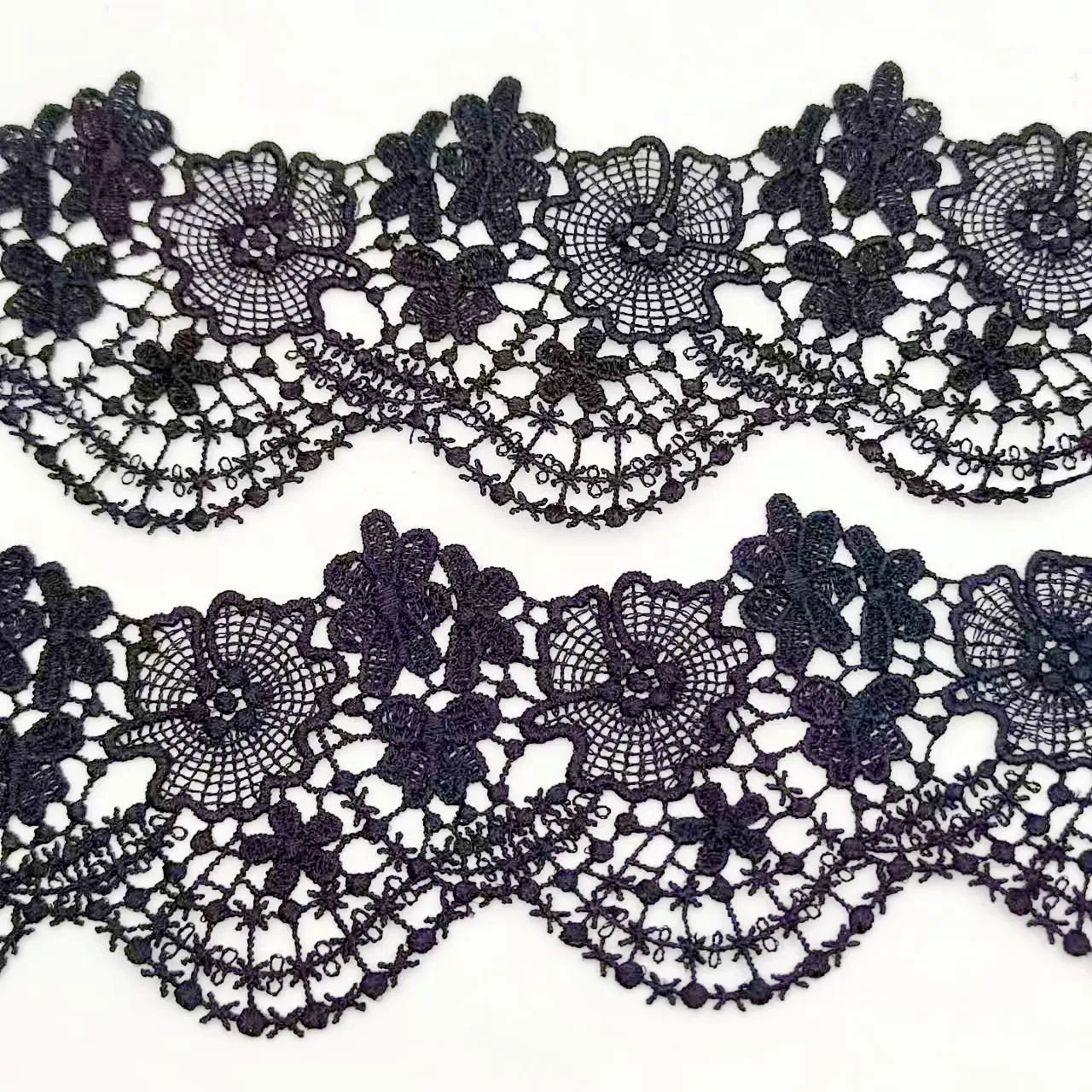 Various Embroidered lace, Sell by Yard, Water Soluble Lace Trimming Flower,Sewing Lace Trims,Cotton Polyester Milk silk Material
