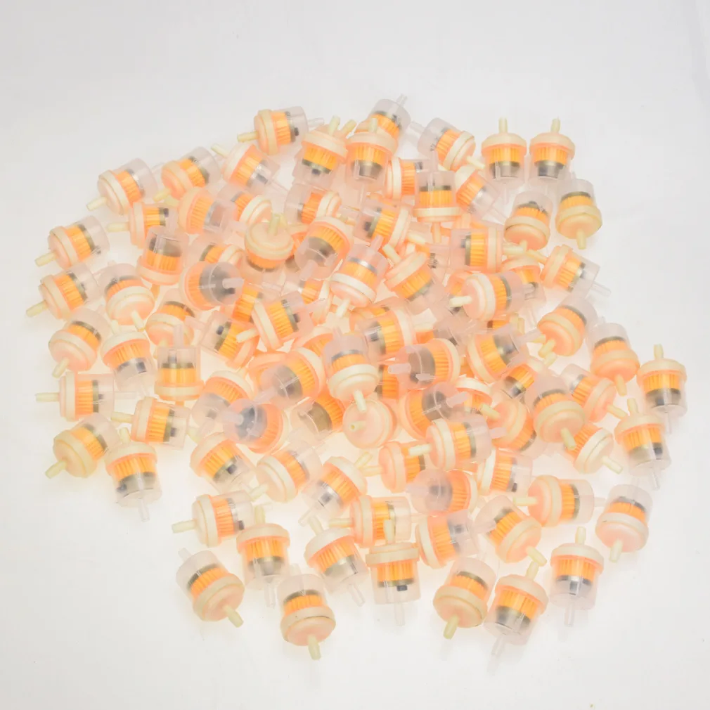 10pcs Gas Fuel Gasoline Oil Filter for Motorcycle Moped Scooter Motocross Gasoline Fuel Filter Accessories