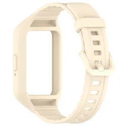 Silicone Bracelet Watchband with Protective Cover - Full Coverage Accessories for Galaxy Fit 3 (Starlight)