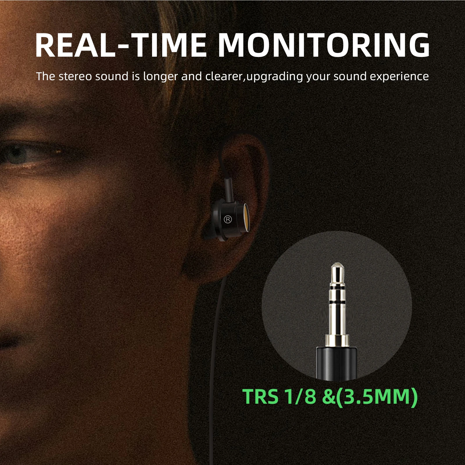 Wireless In-Ear Monitor System UHF 80 meters for stage studio theater